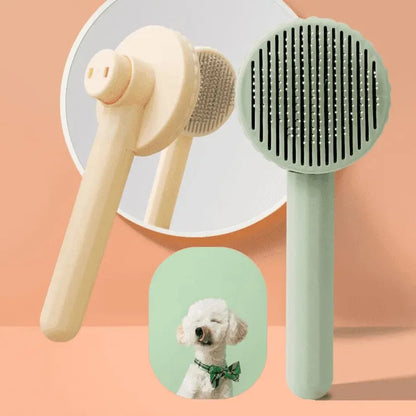 Self-Cleaning Slicker Brush