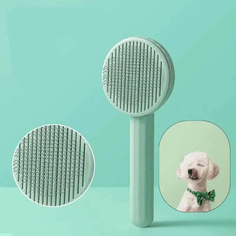 Self-Cleaning Slicker Brush