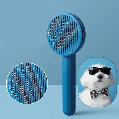 Self-Cleaning Slicker Brush