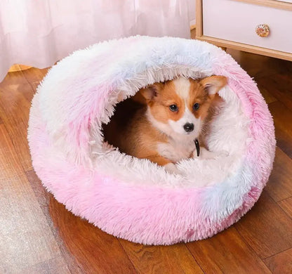 Calming Plush Dog Bed